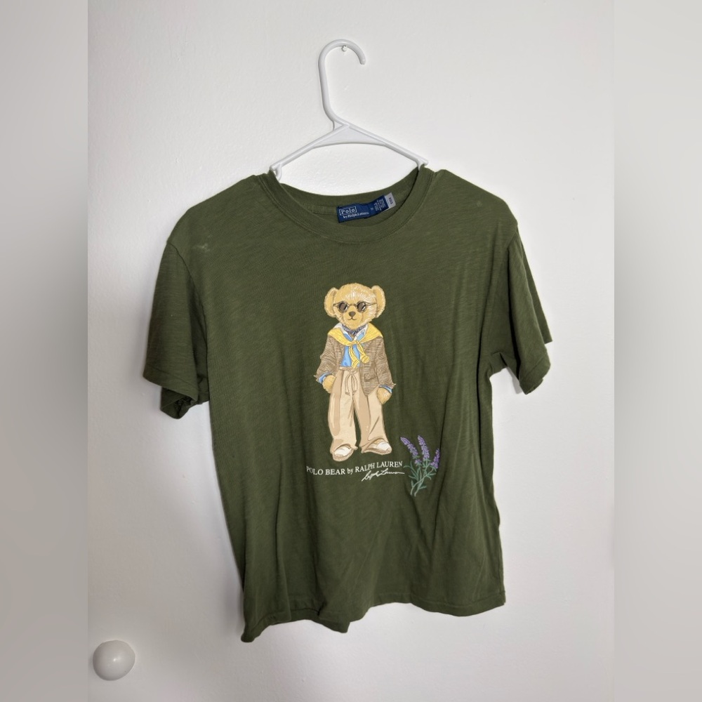 Polo Bear Graphic T-Shirt in Green